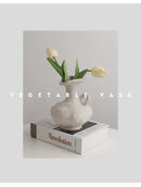 DecorBites™ Nordic Style Ceramic Flower Pot - White