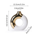 DecorBites™ Nordic Style Circle Vase for Flower Arrangement