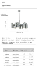 DecorBites™ Nordic U Shape LED Ceiling Chandelier