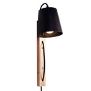 DecorBites™ Nordic Wood Plug In Wall Sconce