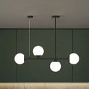 DecorBites™ Opaline Glass Ball Pendant Light for Minimalist Dining Room Island