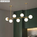 DecorBites™ Opaline Glass Ball Pendant Light for Minimalist Dining Room Island