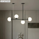 DecorBites™ Opaline Glass Ball Pendant Light for Minimalist Dining Room Island