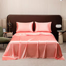 DecorBites™ Opulent Solid Color Satin Bedding Set