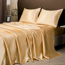 DecorBites™ Opulent Solid Color Satin Bedding Set