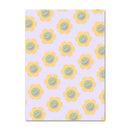 DecorBites™ Pastel Checkered Smiley Flower Wall Art Print