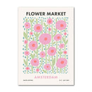 DecorBites™ Pastel Checkered Smiley Flower Wall Art Print