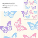 DecorBites™ Pastel Danish Abstract Wall Art Print - Purple Smile Flowers