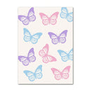 DecorBites™ Pastel Danish Flower Wall Art Print