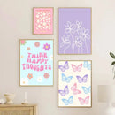 DecorBites™ Pastel Purple Abstract Wall Art Print
