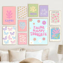 DecorBites™ Pastel Smile Flower Canvas Wall Art