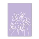 DecorBites™ Pastel Smiley Flower Canvas Wall Art