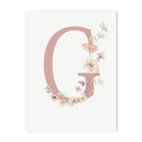 DecorBites™ Personalized Pink Floral Nursery Wall Art