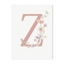 DecorBites™ Personalized Pink Floral Nursery Wall Art