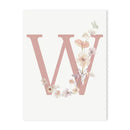 DecorBites™ Personalized Pink Floral Nursery Wall Art