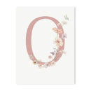 DecorBites™ Personalized Pink Floral Nursery Wall Art