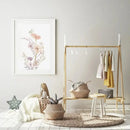 DecorBites™ Personalized Pink Floral Nursery Wall Art