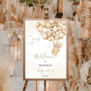 DecorBites™ Personalized Teddy Bear Baby Shower Welcome Sign