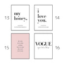 DecorBites™ Pink Aesthetic Wall Art Posters - Modern Decor
