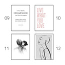 DecorBites™ Pink Aesthetic Wall Art Prints - Girl Bedroom