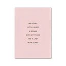 DecorBites™ Pink Aesthetic Wall Art Prints - Girl Bedroom