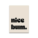 Modern ciao bella pink cartoon print canvas – bedroom wall art