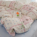 DecorBites™ Pink Flowers Duvet Cover Set for Girls and Boys