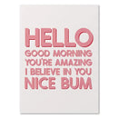 DecorBites™ Pink Makeup Funny Quote Art Poster