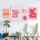 DecorBites™ Pink Makeup Funny Quote Art Poster