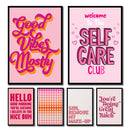 DecorBites™ Pink Makeup Funny Quote Art Poster