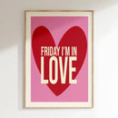 DecorBites™ Pink Music Lyrics Wall Art Canvas