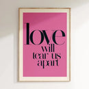 DecorBites™ Pink Music Lyrics Wall Art Canvas