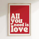 DecorBites™ Pink Music Lyrics Wall Art Canvas