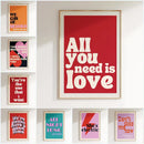 DecorBites™ Pink Music Lyrics Wall Art Canvas