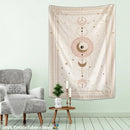 DecorBites™ Pink Planet Tarot Tapestry Wall Hanging Psychedelic Witchcraft Mystic Hippie Tapiz Art Boho Home Decor