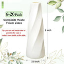 DecorBites™ Plastic Retro Flower Vases 6-20 Pack