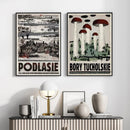 DecorBites™ Poland City Landmarks Canvas Wall Art