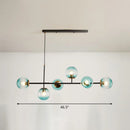 DecorBites™ Postmodern 6-Light Island Lamp with Glass Ball Shades for Dining Rooms