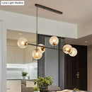 DecorBites™ Postmodern 6-Light Island Lamp with Glass Ball Shades for Dining Rooms
