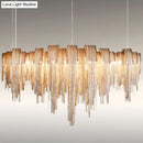 DecorBites™ Postmodern Aluminum Tassel Pendant Lighting with 10 Bulbs - Island Ceiling Light