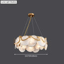 DecorBites™ Postmodern Circle Pendant Light: Glass Brass Restaurant Island Fixture