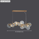 DecorBites™ Postmodern Circle Pendant Light: Glass Brass Restaurant Island Fixture