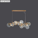 DecorBites™ Postmodern Circle Pendant Light: Glass Brass Restaurant Island Fixture