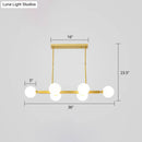 DecorBites™ Postmodern Opaline Glass Molecular Island Pendant Light for Dining Room
