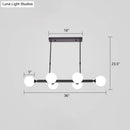DecorBites™ Postmodern Opaline Glass Molecular Island Pendant Light for Dining Room