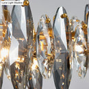 DecorBites™ Postmodern Smoke Grey Glass Leaf Suspension Lamp – Gold Restaurant Island Light