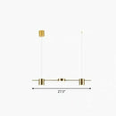 DecorBites™ Postmodern Straight Bar LED Ceiling Light for Kitchen Island – Stylish Metal Hanging Fixture
