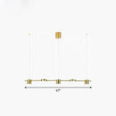 DecorBites™ Postmodern Straight Bar LED Ceiling Light for Kitchen Island – Stylish Metal Hanging Fixture