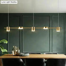DecorBites™ Postmodern Straight Bar LED Ceiling Light for Kitchen Island – Stylish Metal Hanging Fixture
