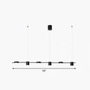 DecorBites™ Postmodern Straight Bar LED Ceiling Light for Kitchen Island – Stylish Metal Hanging Fixture